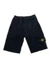 Stone Island Shorts Felpa In Blu