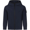 STONE ISLAND JUNIOR BLUE JACKET FOR BOY WITH COMPASS