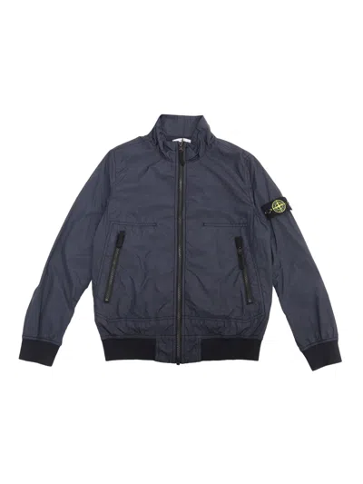 Stone Island Kids' Blue Jacket With Logo