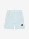 Stone Island Compass-badge Swim Shorts In Blue