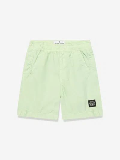 STONE ISLAND STONE ISLAND JUNIOR STONE ISLAND BOYS COMPASS LOGO SWIM SHORTS