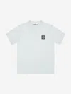 STONE ISLAND JUNIOR STONE ISLAND JUNIOR BOYS COMPASS LOGO T-SHIRT
