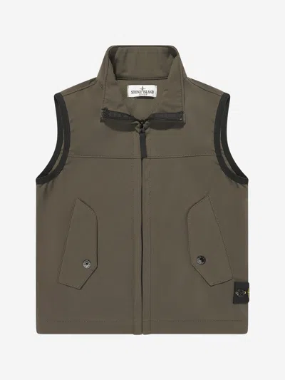 STONE ISLAND JUNIOR STONE ISLAND JUNIOR BOYS LOGO GILET