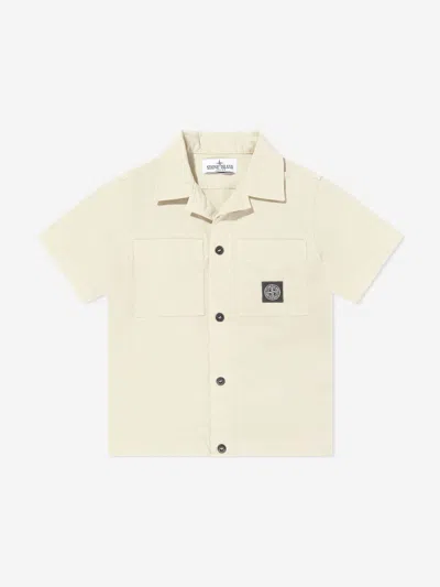 Stone Island Junior Boys Logo Pocket Shirt
