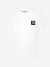Stone Island Compass Patch Crewneck T-shirt In White