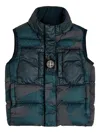 Stone Island Camouflage Quilted Gilet In Multi