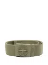 Stone Island Canvas Belt In Green