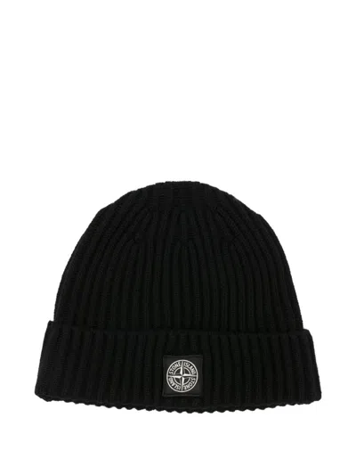 Stone Island Kids'  Junior Caps Black