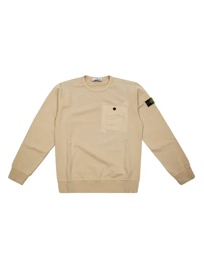 Stone Island Junior Chest-pocket Sweatshirt In Neutral