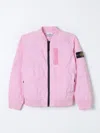 Stone Island Junior Coat  Kids Color Pink