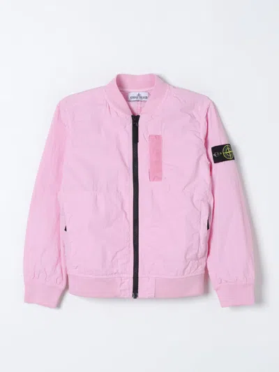 Stone Island Coat  Junior Kids Color Pink In Pink