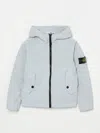 Stone Island Coat  Junior Kids Color Sky Blue In Sky Blue