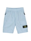 Stone Island Cotton Shorts In Blue