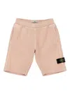 Stone Island Compass-badge Bermuda Shorts In Pink