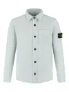 Stone Island Compass-badge Button-down Shirt In Green