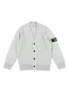 Stone Island Knit Cardigan In Grey