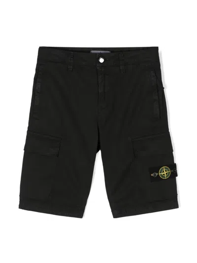 STONE ISLAND COMPASS-BADGE CARGO SHORTS