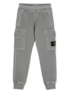 Stone Island Compass-badge Cargo Track Pants In 灰色