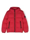 Stone Island Compass-badge Coat In Red