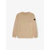 Stone Island Junior Compass-badge Cotton-jersey Sweatshirt In Gray