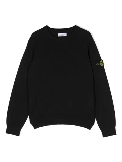 STONE ISLAND COMPASS-BADGE COTTON JUMPER