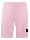Stone Island Compass-badge Cotton Shorts
