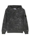 Stone Island Compass-badge Cotton Sweatshirt In Black