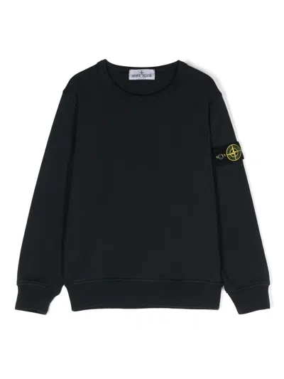 STONE ISLAND COMPASS-BADGE COTTON SWEATSHIRT