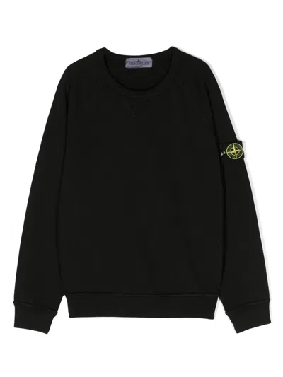 STONE ISLAND COMPASS-BADGE COTTON SWEATSHIRT