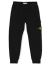 Stone Island Logo-patch Track Pants In Black