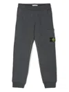 Stone Island Compass-badge Jersey Trousers In Grey