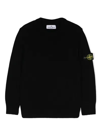 STONE ISLAND COMPASS-BADGE CREW-NECK JUMPER