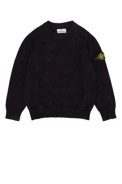 STONE ISLAND COMPASS-BADGE CREWNECK JUMPER