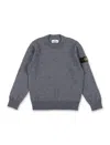 Stone Island Kids Sweaters Grey In Grey