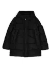 Stone Island Compass-badge Padded Coat In Black