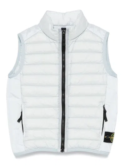 Stone Island Kids' Compass-badge Gilet In Blue