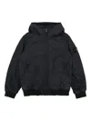 Stone Island Compass-badge Hooded Bomber Jacket In Blue