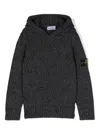 Stone Island Compass-badge Hooded Jumper In Blue