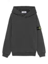 Stone Island Compass-badge Hoodie In Grey