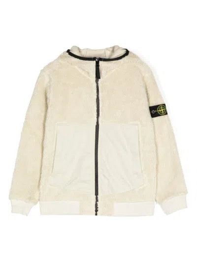 Stone Island Kids' Compass-badge Jacket In Neutrals