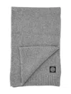 Stone Island Compass-badge Knitted Scarf In Grey