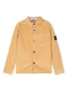 Stone Island Compass-badge Overshirt In Neutrals