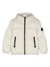 Stone Island Compass-badge Padded Jacket In Neutrals