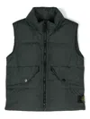 Stone Island Compass-badge Padded Vest In 绿色