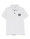 Stone Island Compass-badge Polo Shirt In Blue