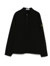 Stone Island Compass-badge Shirt In 黑色