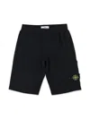 Stone Island Shorts Felpa In Black