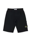 Stone Island Shorts Felpa In Black