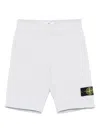 Stone Island Junior Shorts  Kids Color White In Blue