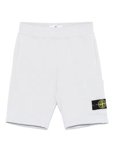 STONE ISLAND JUNIOR COMPASS-BADGE SHORTS